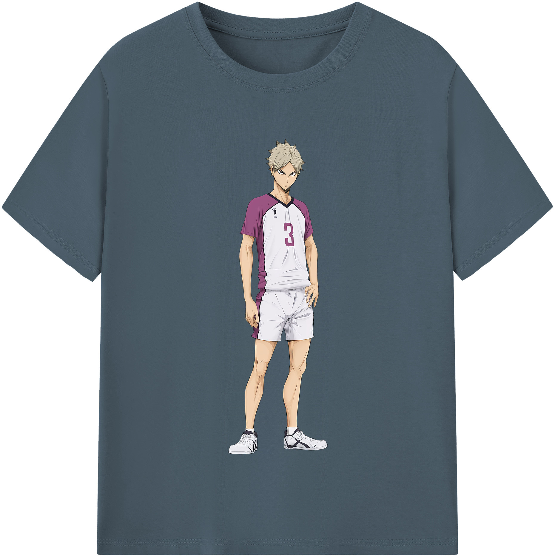 （画像用） ハイキュー!! Haikyu!! 綿100％半袖Tシャツ（フロントプリント）